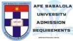 Afe Babalola University Admission Requirements 2025/2025