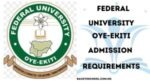FUOYE Admission Requirements for 2025/2026 Academic Session