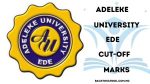 Adeleke University Cut-Off Marks 2025/2026 Academic Session
