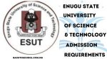 ESUT Admission Requirements for 2025/2026 Session