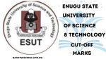 ESUT Cut-Off Marks for all Courses 2025/2026 Admission