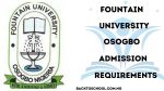 Fountain University Admission Requirements 2025/2026